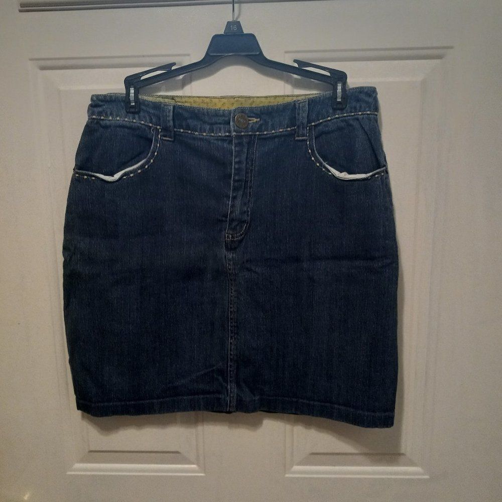 Wesport Embroidered Denim Skirt